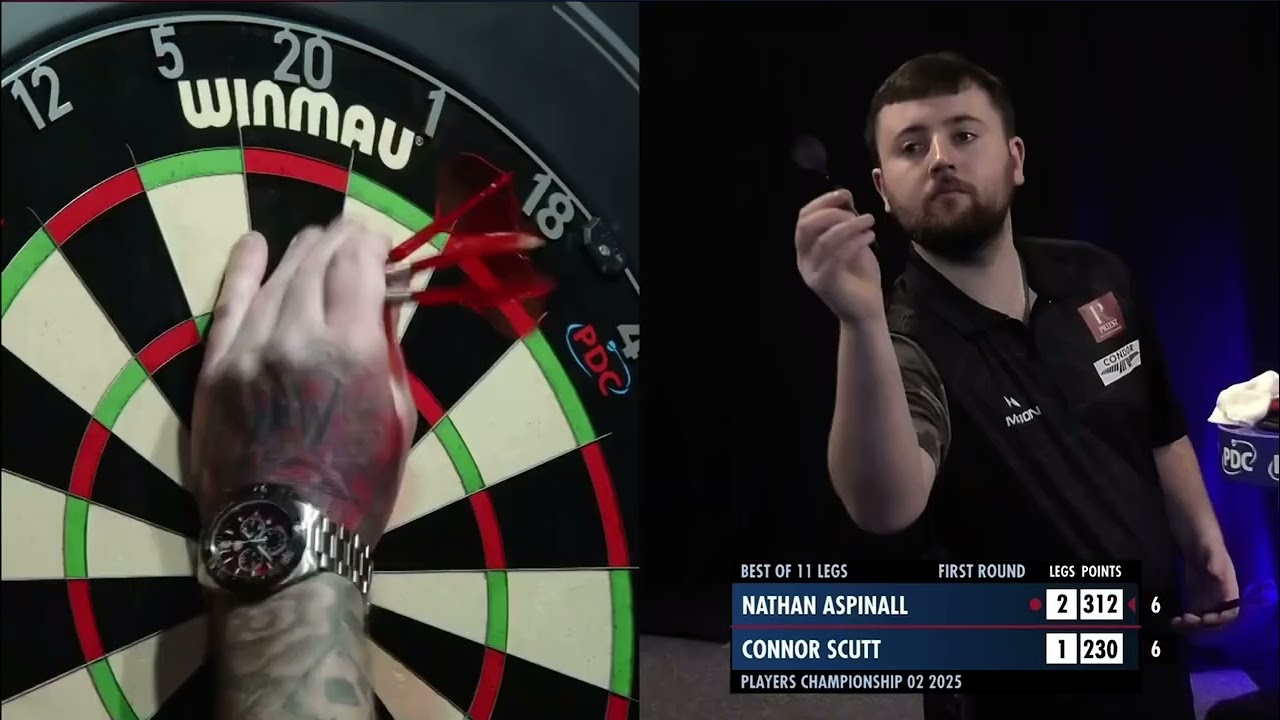 Nathan Aspinall vs Connor Scutt | Players Championship 2 2025 🎯