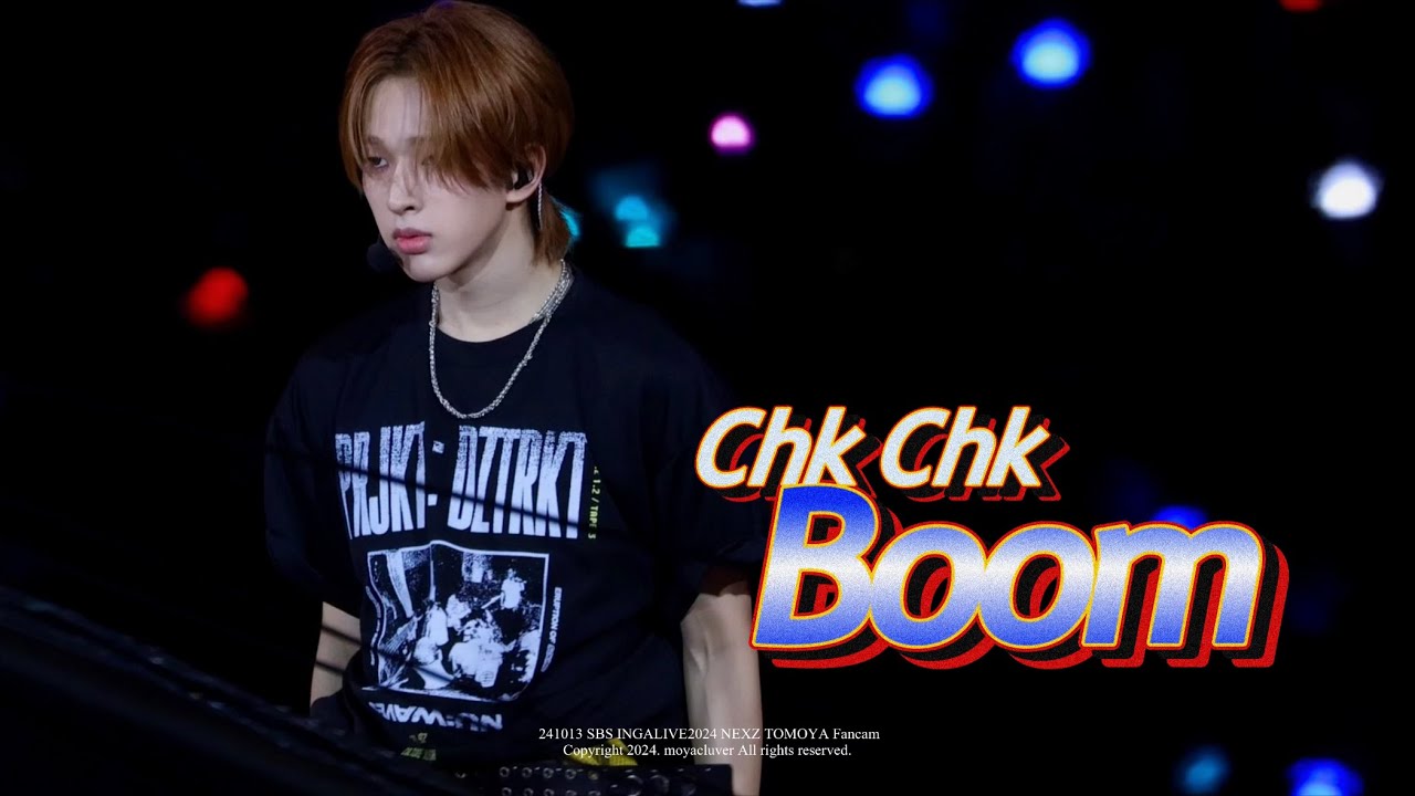 [4K] 241013 넥스지 토모야 Chk Chk Boom 직캠 NEXZ TOMOYA Fancam @ SBS INGALIVE2024