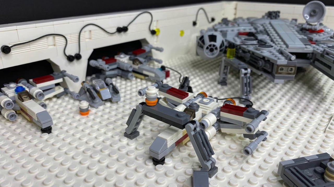 Star Wars Lego Hoth MOC in 3 stud scale