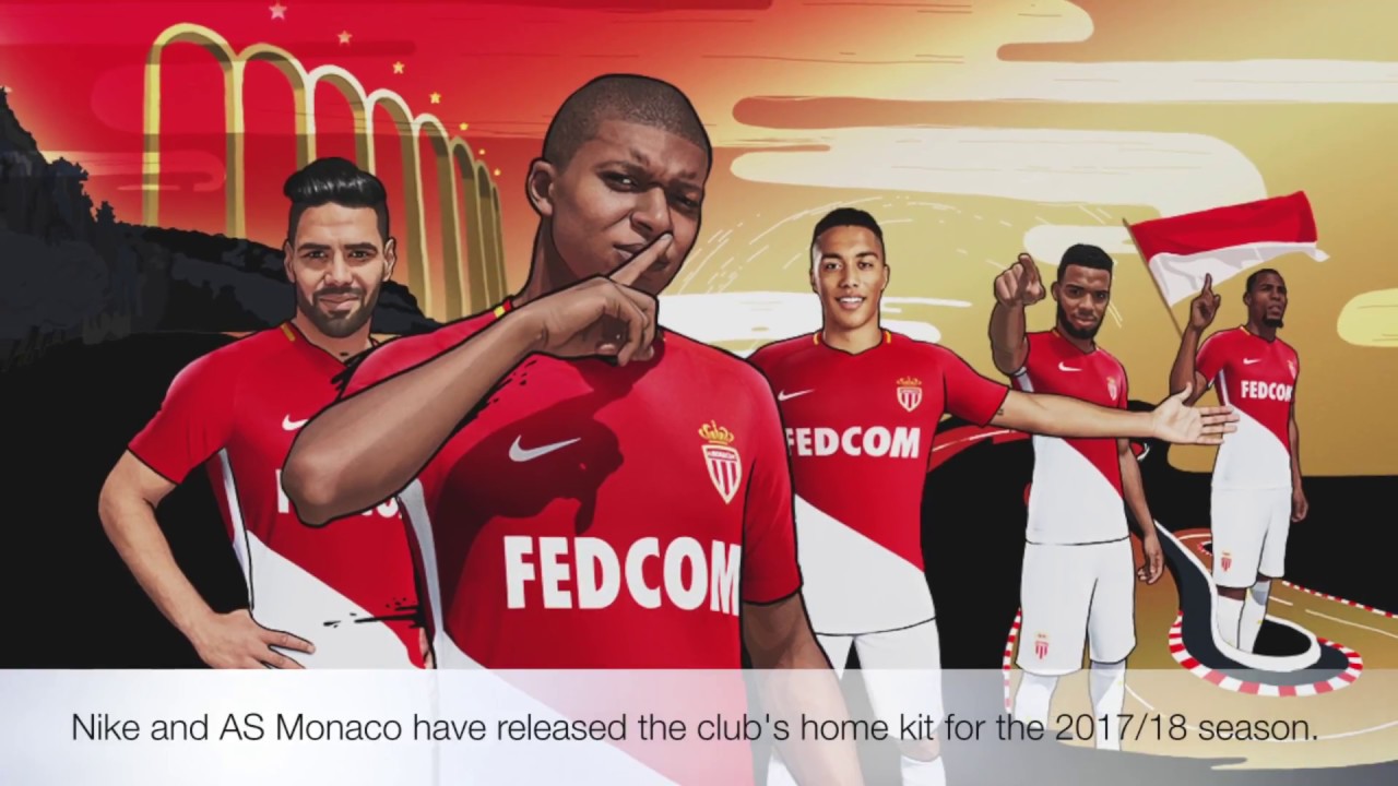 Nike AS Monaco 2017/2018 Home Jersey