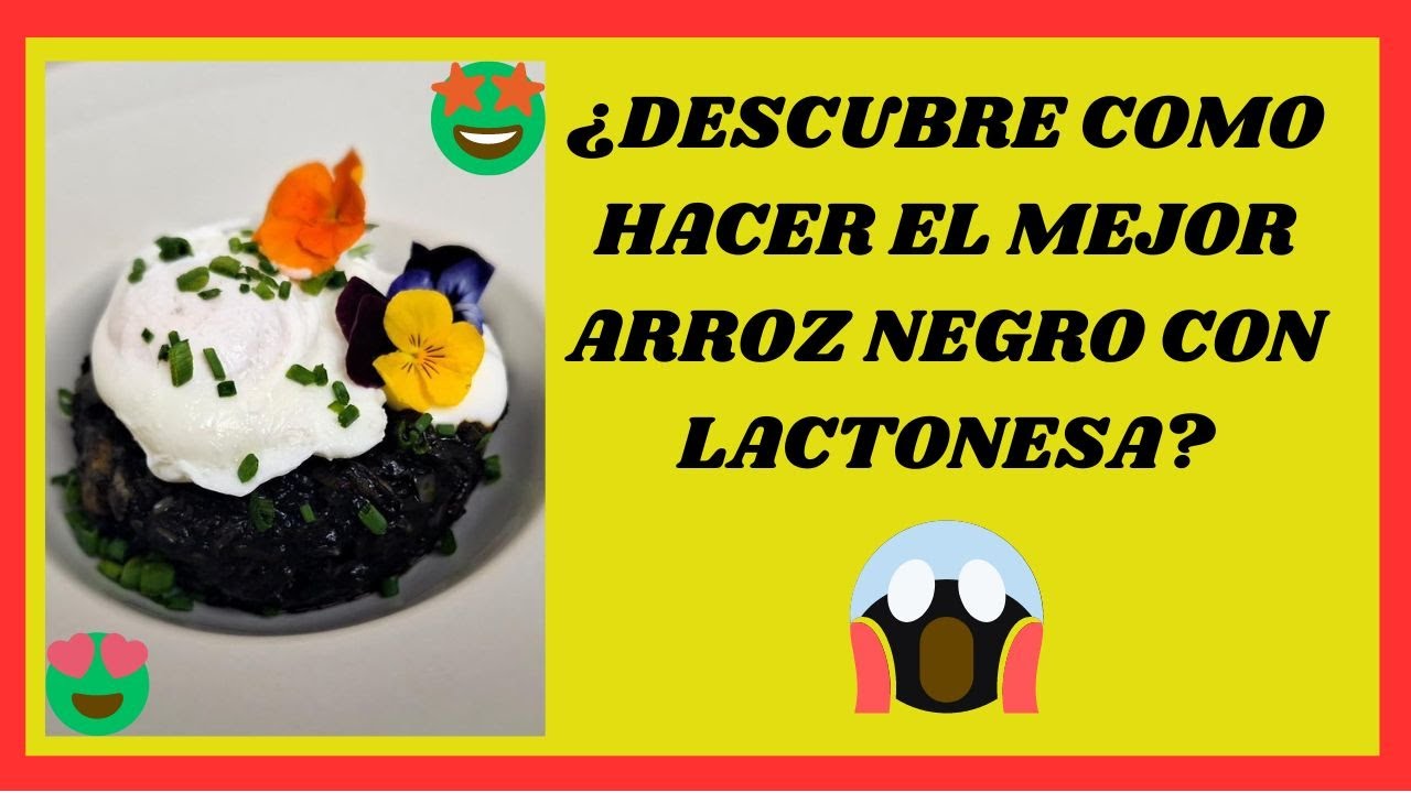 🍚 🍤EL MEJOR ARROZ NEGRO con LACTONESA Y huevo POCHE DE TODOS LOS TIEMPOS (EL Nº1  DE YOUTUBE) 🍚 🍤