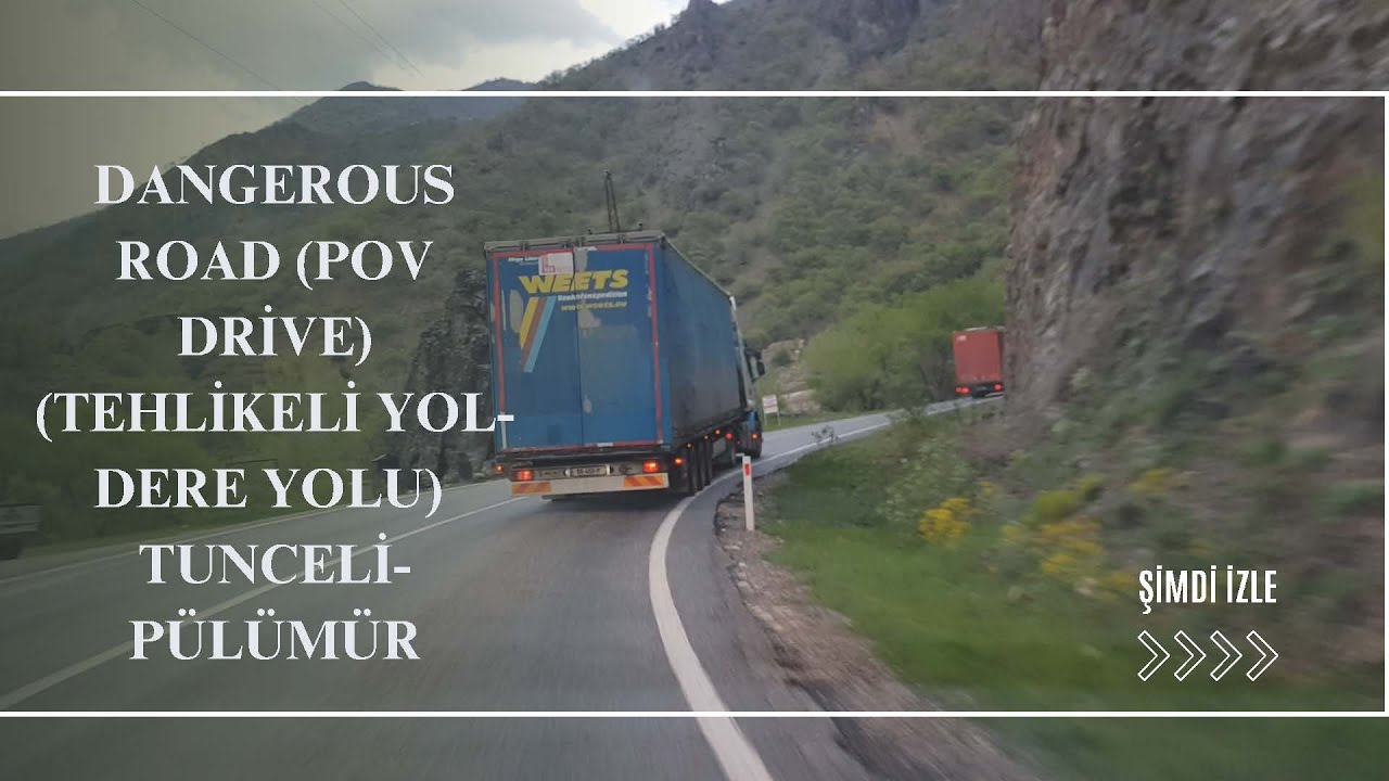 Dangerous road (POV drive) (Tehlikeli Yol-Dere yolu) #Tunceli- #Pülümür #POVdrive #turkey
