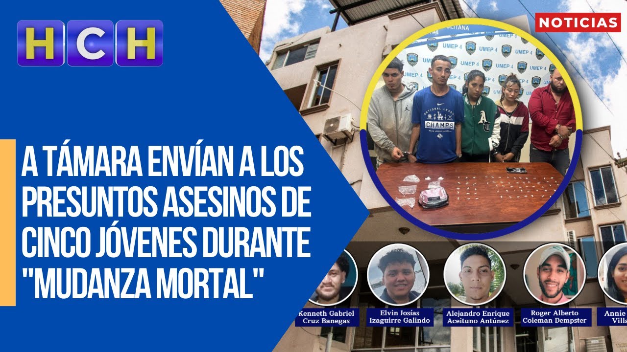 A Támara envían a los presuntos asesinos de cinco jóvenes durante 