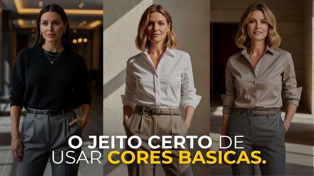 Como Montar Looks CAROS Usando Apenas CORES BÁSICAS.