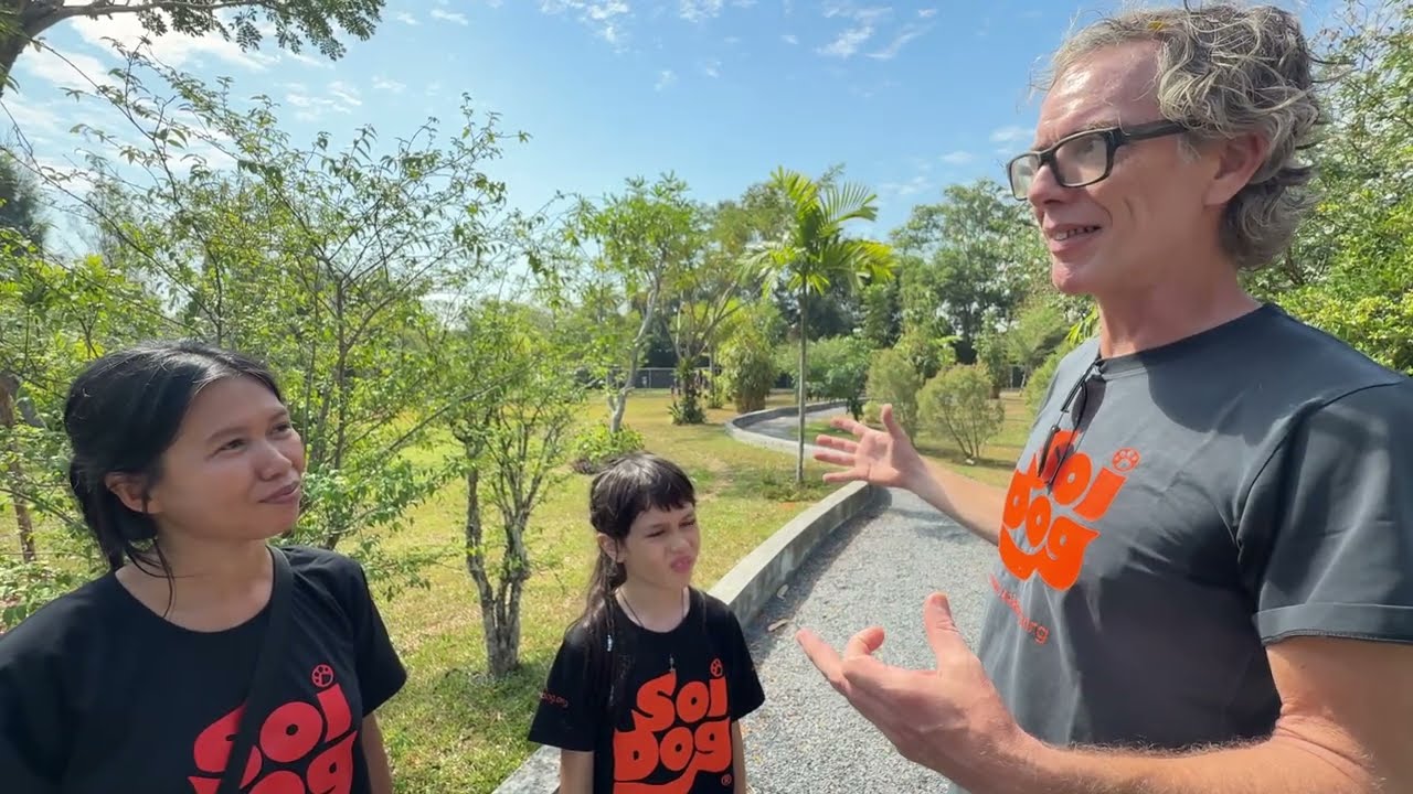 Sam McElroy at Soi Dog Sanctuary for Dogs and Cats in Thailand
