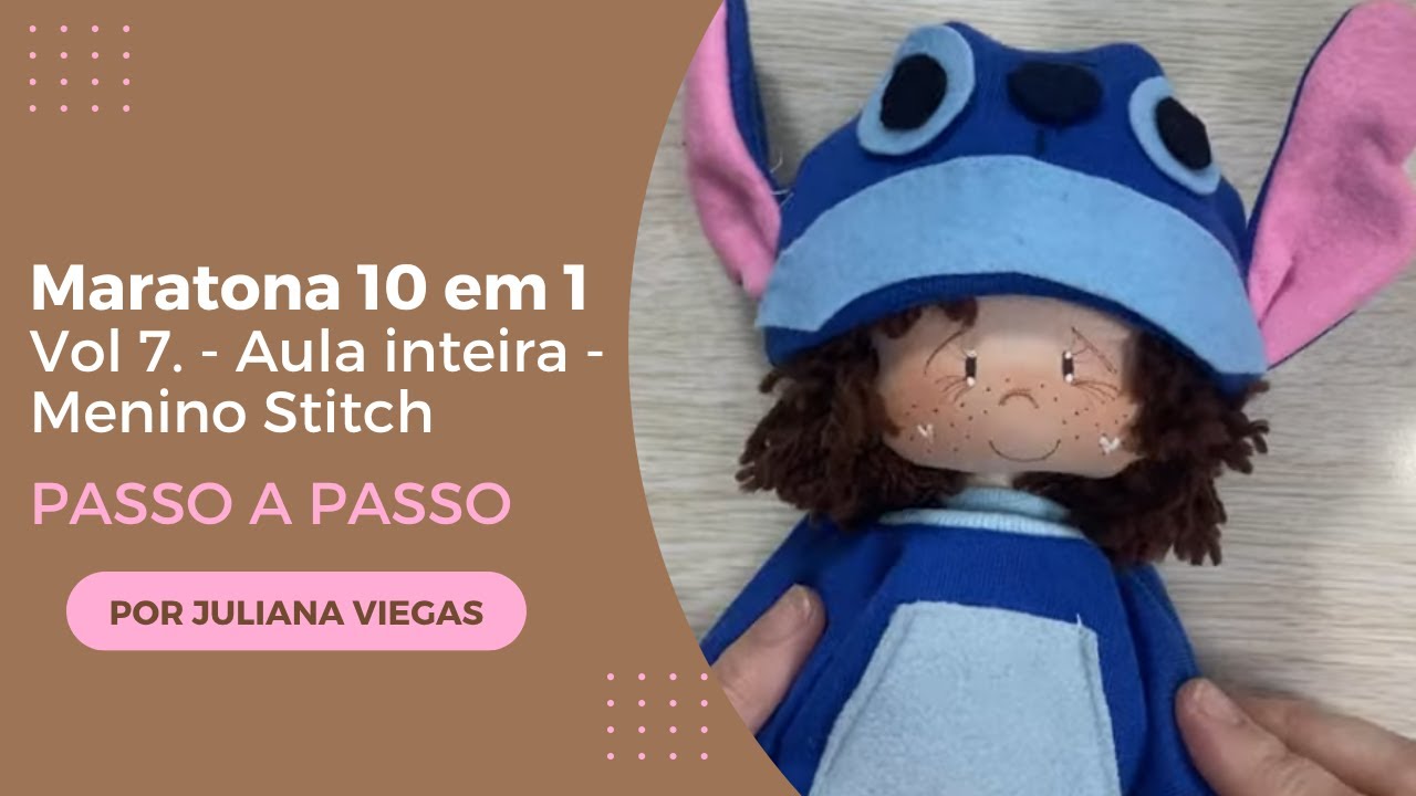 Maratona 10 em 1 vol 7 - Menino Stitch aula completa .