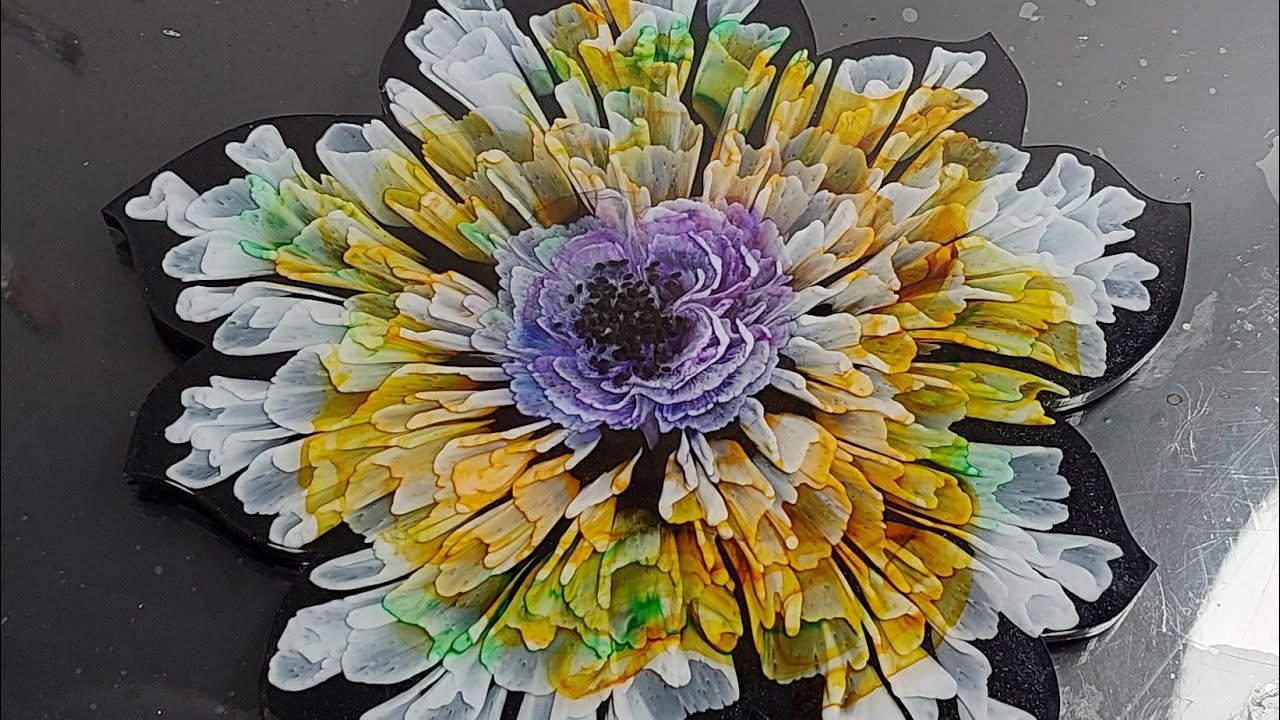 3D flower resin bloom realistic_resin bloom tray_ Gorgeous