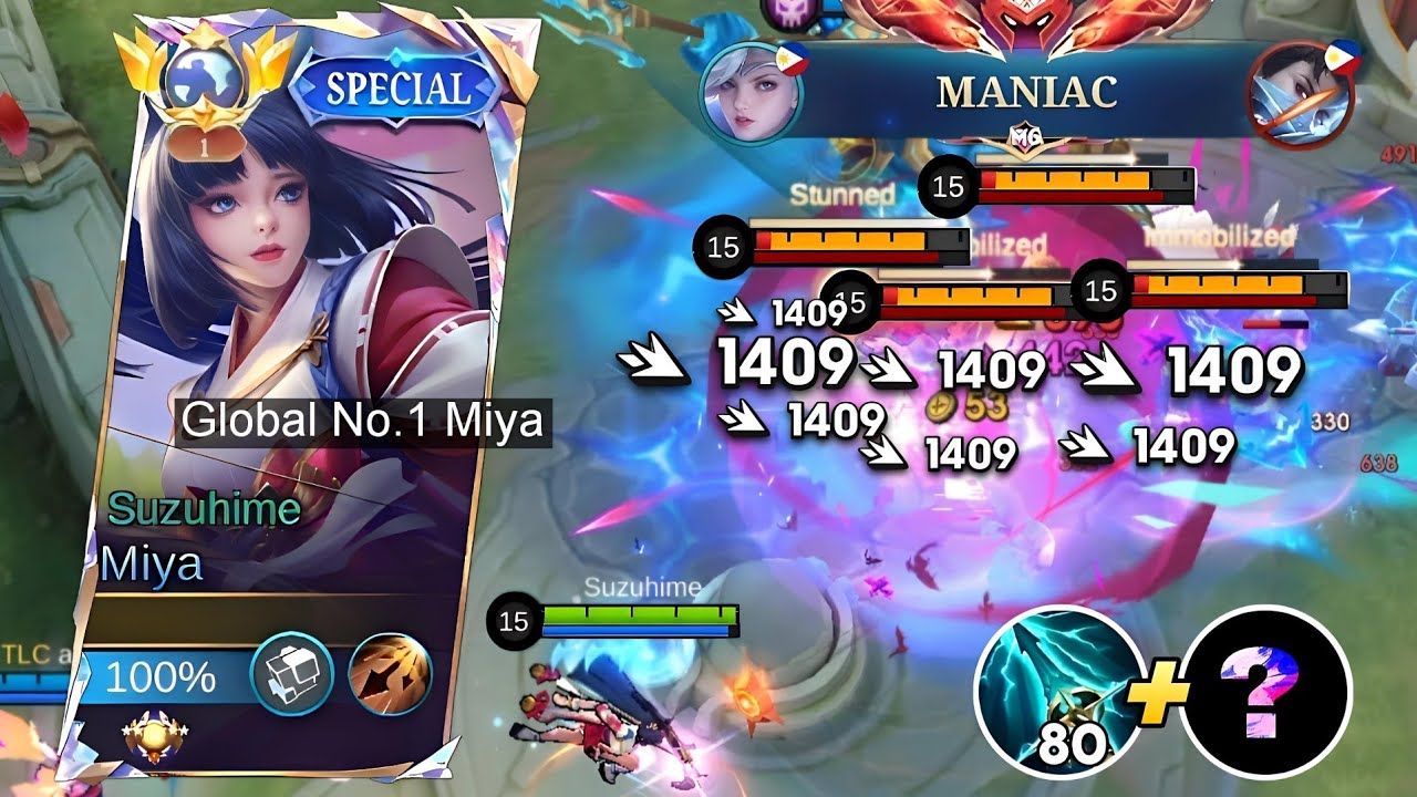 GLOBAL 1 MIYA TRICK FOR SOLO RANK AUTO WINSTREAK!🔥 (Best Build and Emblem 2026) - MLBB