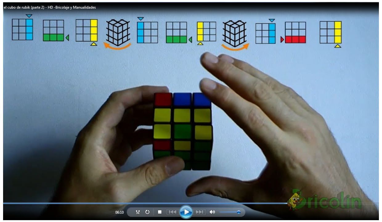 Cómo resolver el cubo de rubik de manera sencilla (parte 2) - HD -Bricolaje y Manualidades