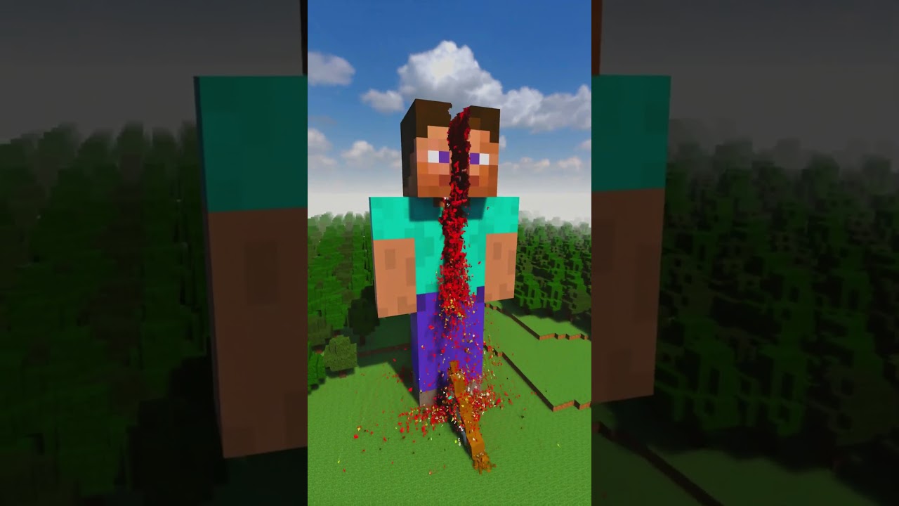 Which sword can destroy Steve ?  #minecraft #teardown