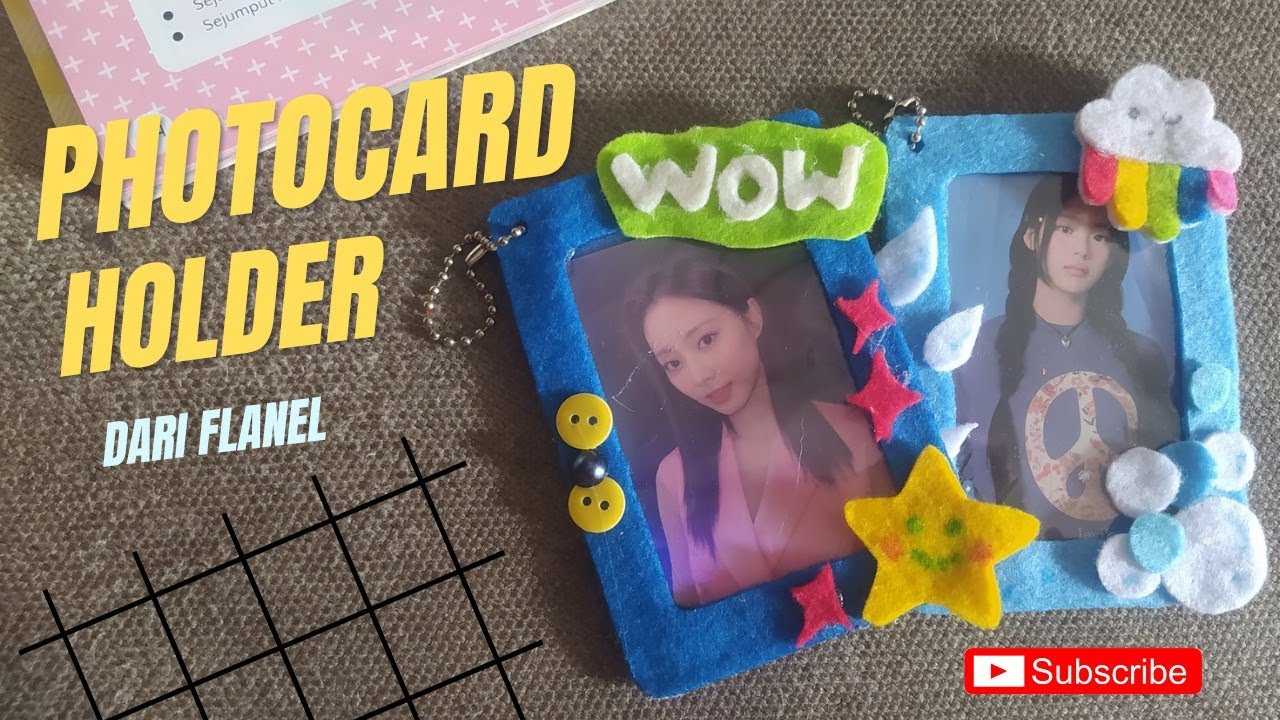 Felt photocard holder | tempat foto gantung dari bahan flanel