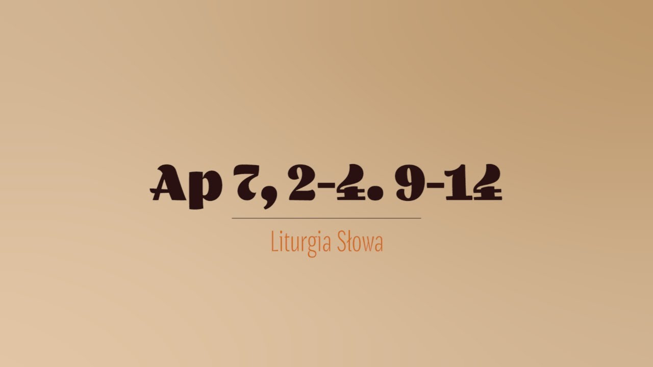 #PierwszeCzytanie | 1 listopada 2025 | Wszystkich Świętych