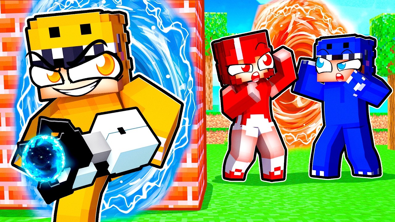 Trolling Players With PORTAL GUN in Minecraft!