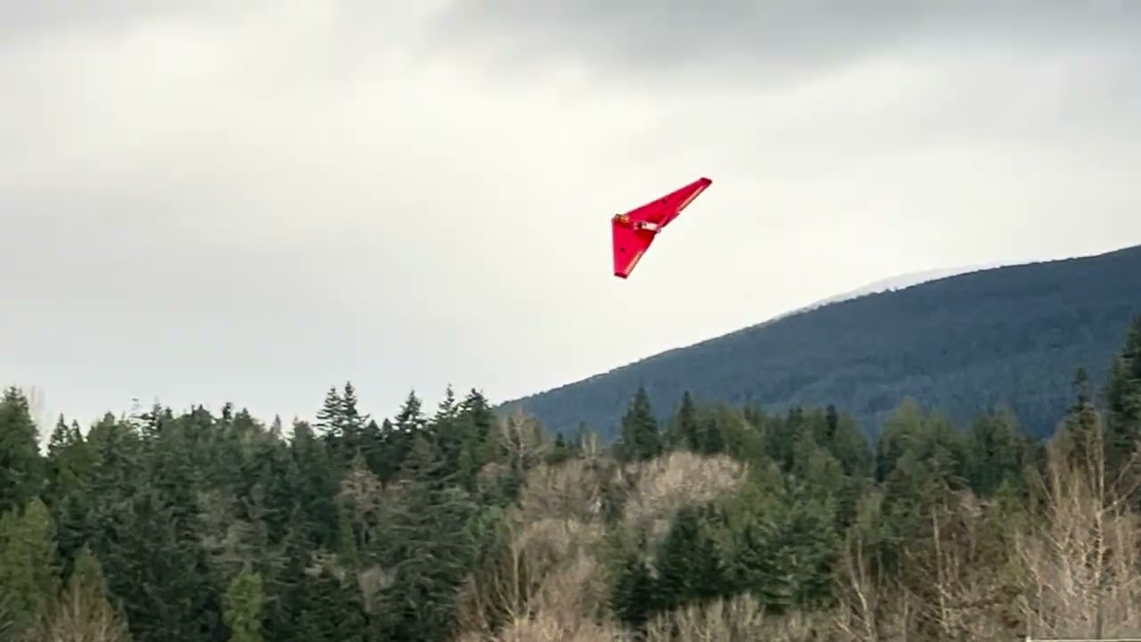 Crash!! 6S battery test on the Flying Wing 