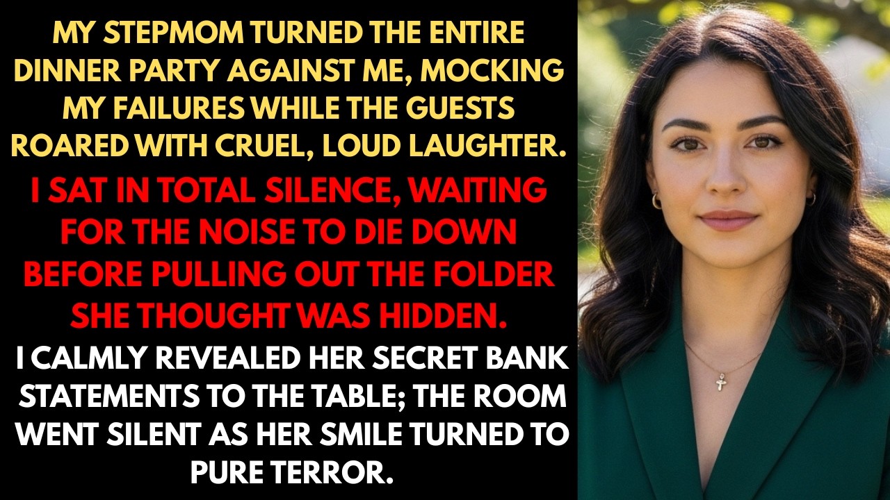 My Step Mom Mocked Me At Dinner — Everyone Laughed… Until I Spoke One Line ...