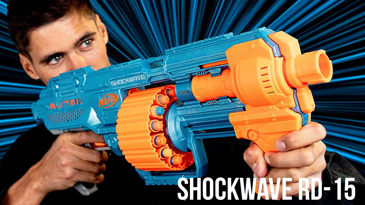 Dla przeciwników SZOK!- NERF SHOCKWAVE RD-15 - RECENZJA - ELITE 2.0
