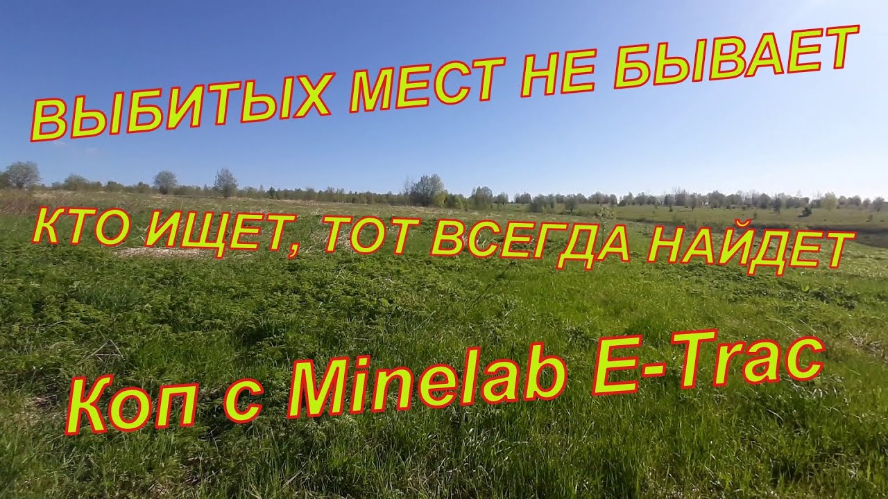 Коп монет. Поиск монет с Minelab E-Trac.