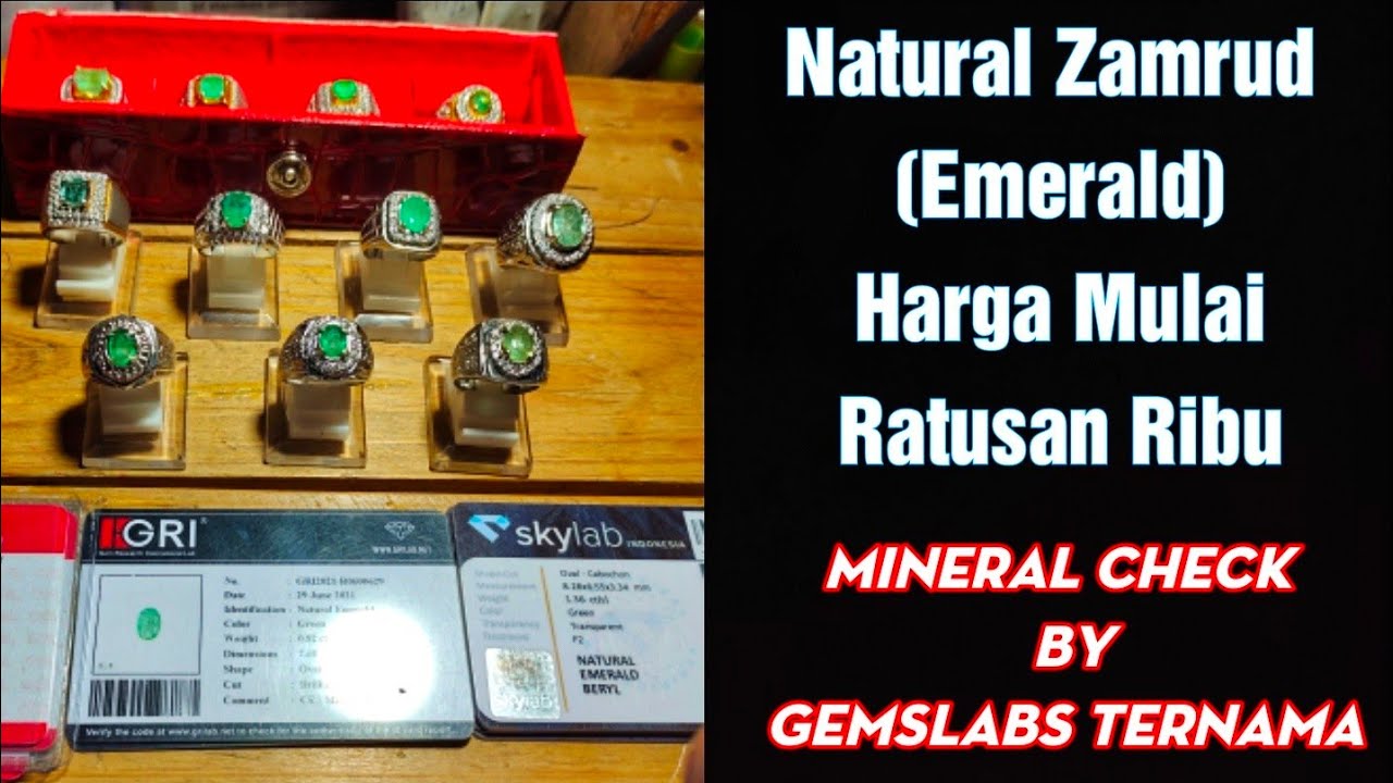 Batu Permata Zamrud (Emerald) Harga Mulai Ratusan Ribu Hingga Juta'an Yang Ada Di Pasar Indonesia