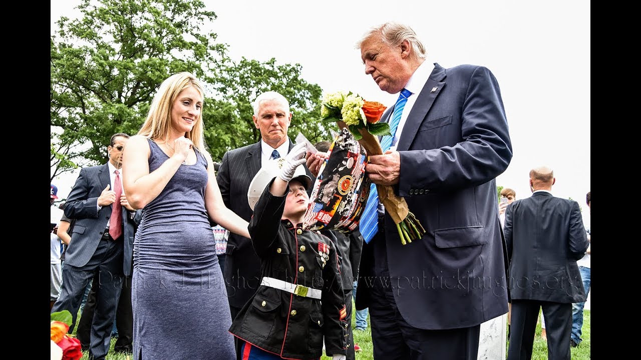 Trump Shares Tribute To A Little Boys Fallen Hero  Memorial Day 5-28-2017