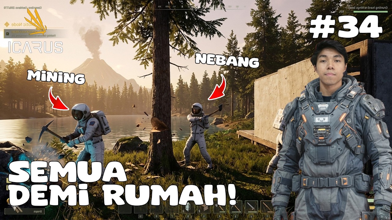 Mining buat benerin rumah - Icarus #indonesia Part 34