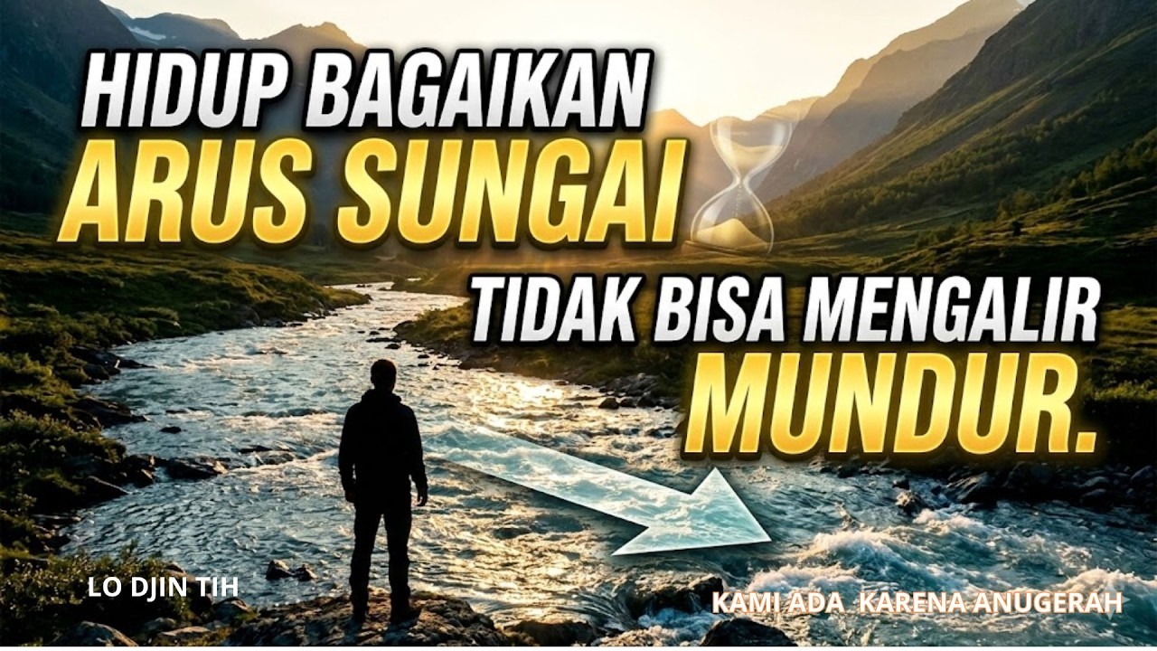 HIDUP BAGAIKAN ARUS SUNGAI — TIDAK BISA MENGALIR MUNDUR.