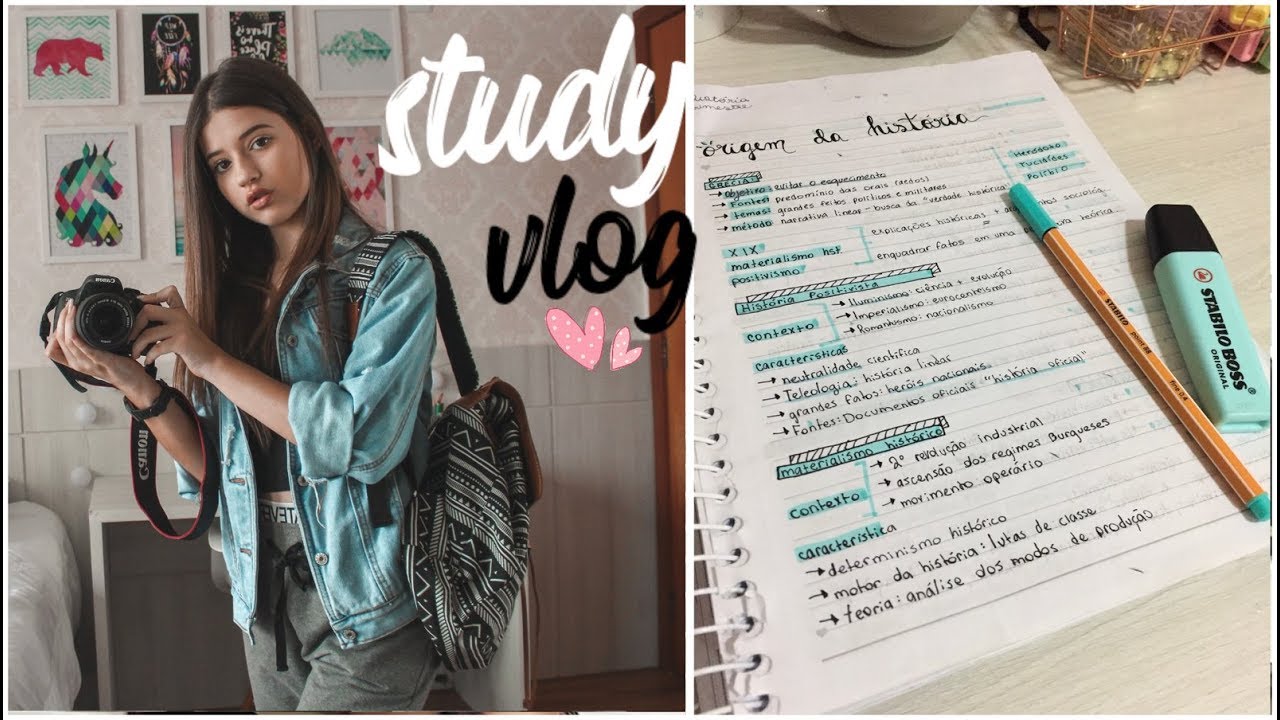 Study Vlog - ROTINA DE ESTUDOS!