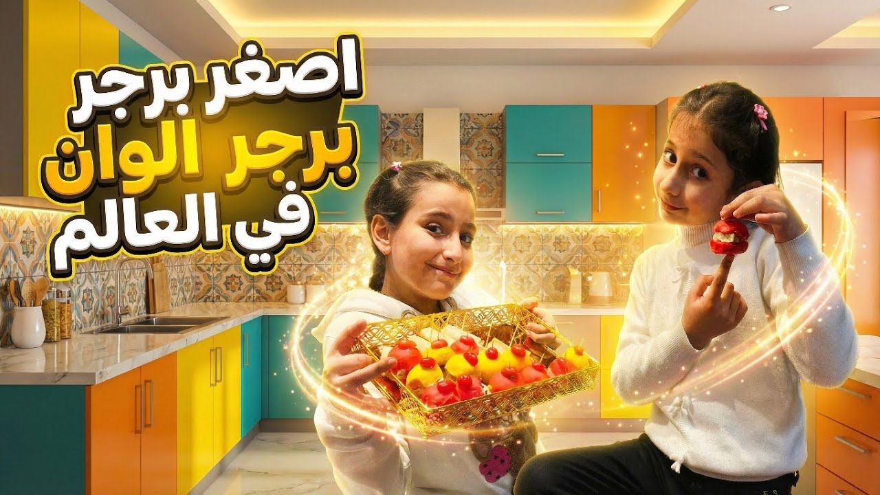 اصغر برجر الوان و شاورما بالعالم 🍔 صنع اليانا والين 