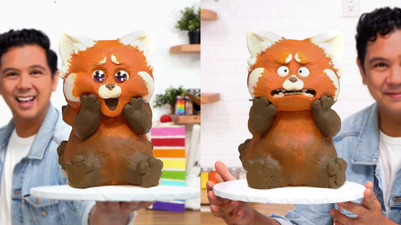 TURNING RED Double Sided Mei Cake!