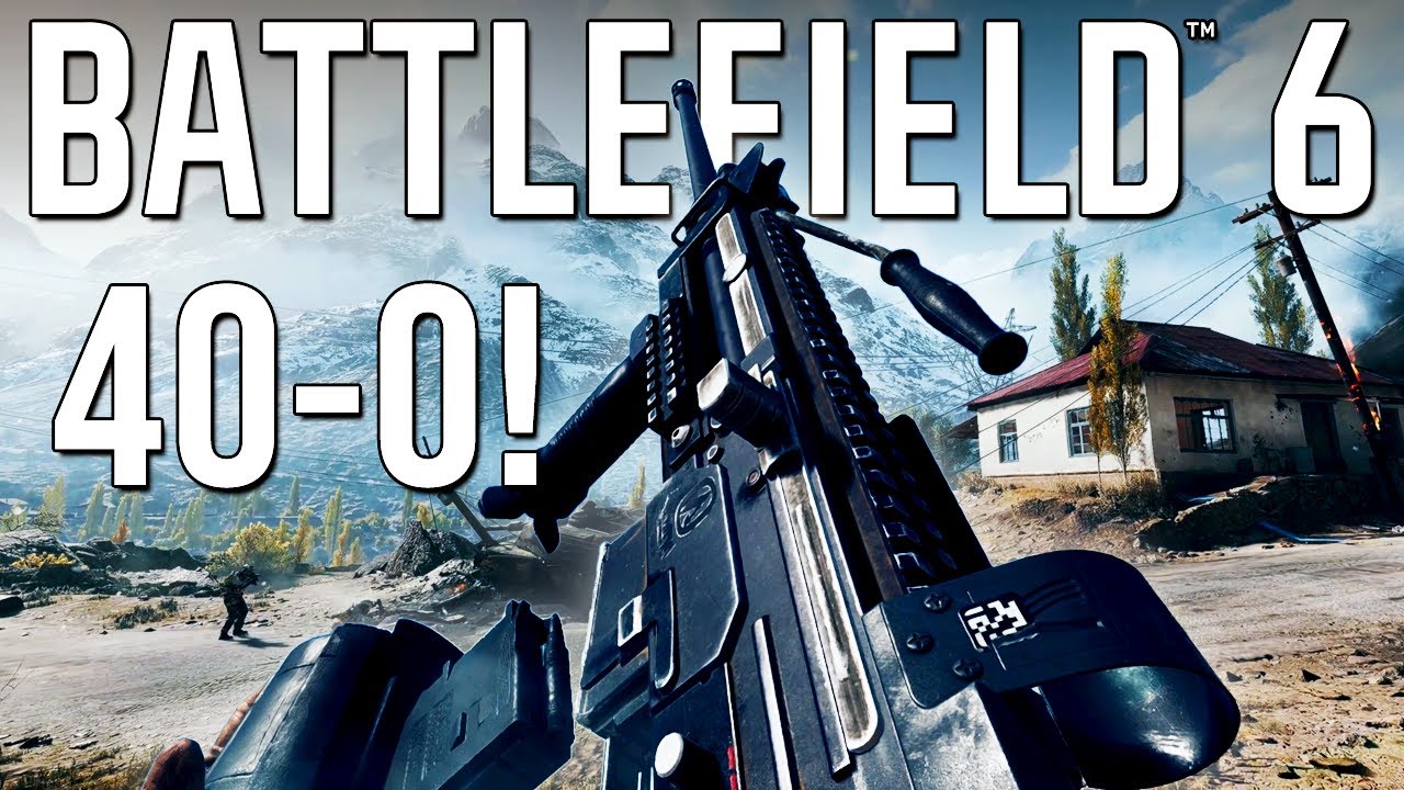 Battlefield 6 HUGE 40-0 Game with BEST LMG! (PS5 Controller Gameplay)