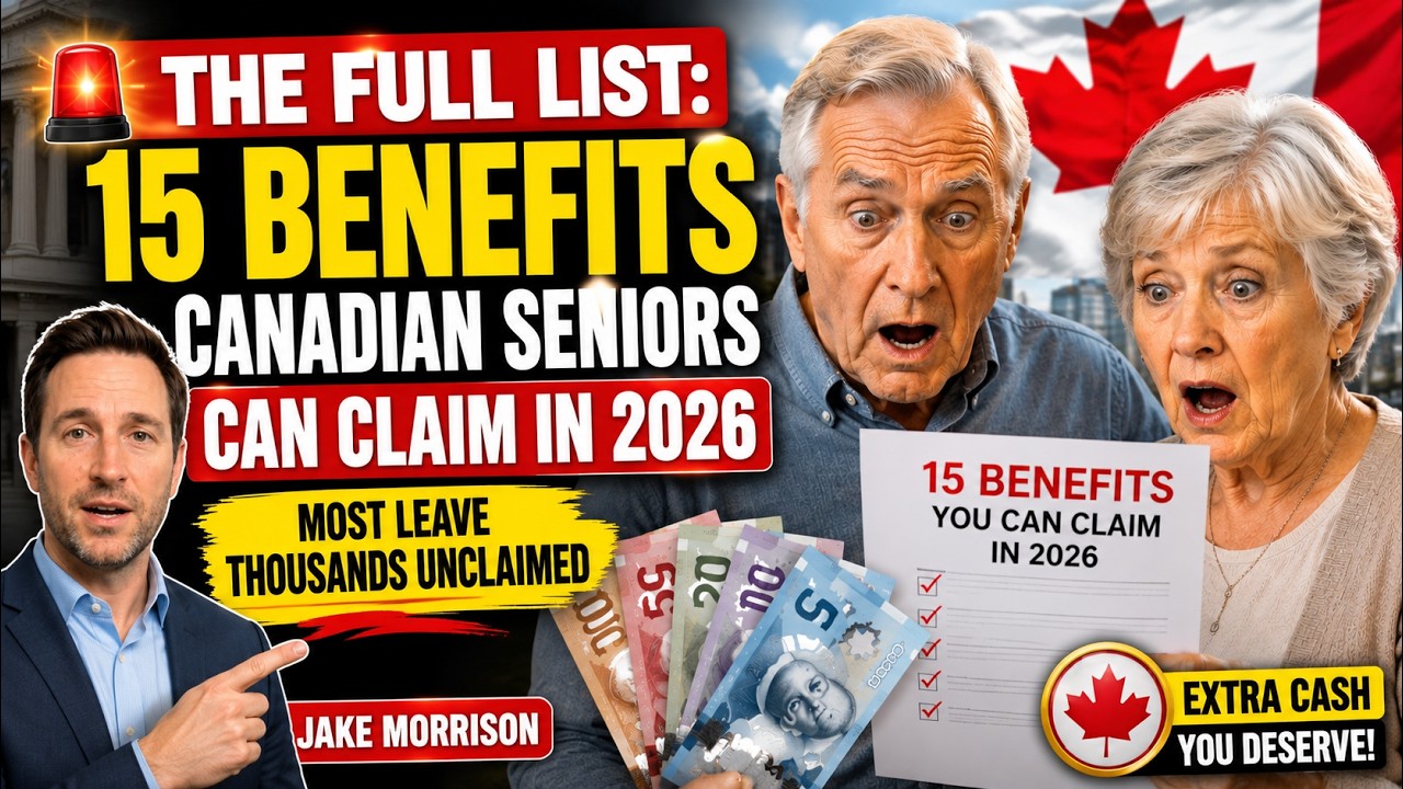 🚨 The FULL LIST: 15 Benefits Canadian Seniors Can CLAIM in 2026 &mdash; Most Leave Thousands Unclaimed