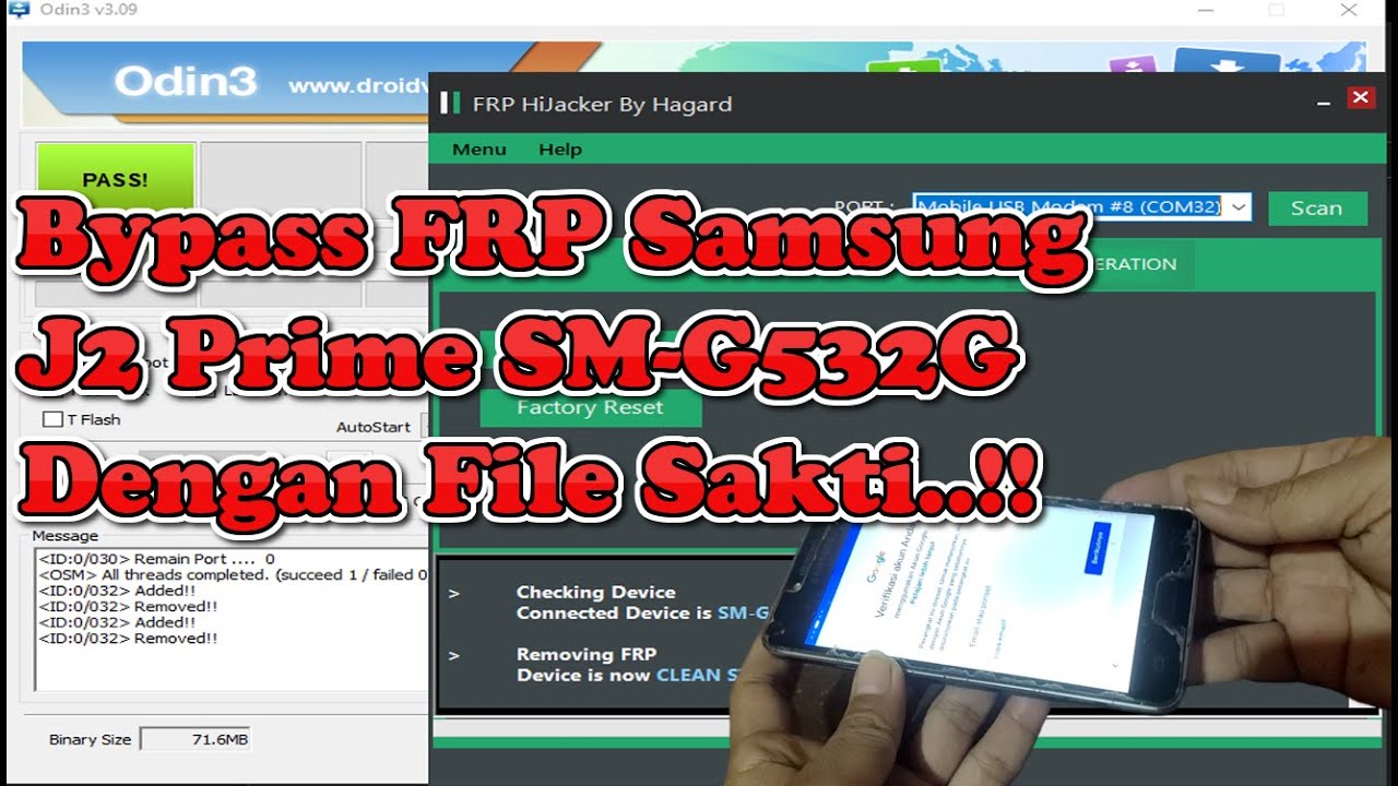 Bypass FRP Samsung J2 Prime SM-G532G Dengan File Sakti