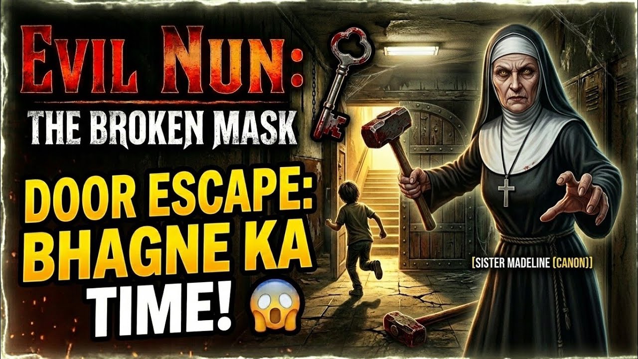 Aaj Ham is evil nun ke Ghar Se escape  karenge#evilnun #horrorgame😰