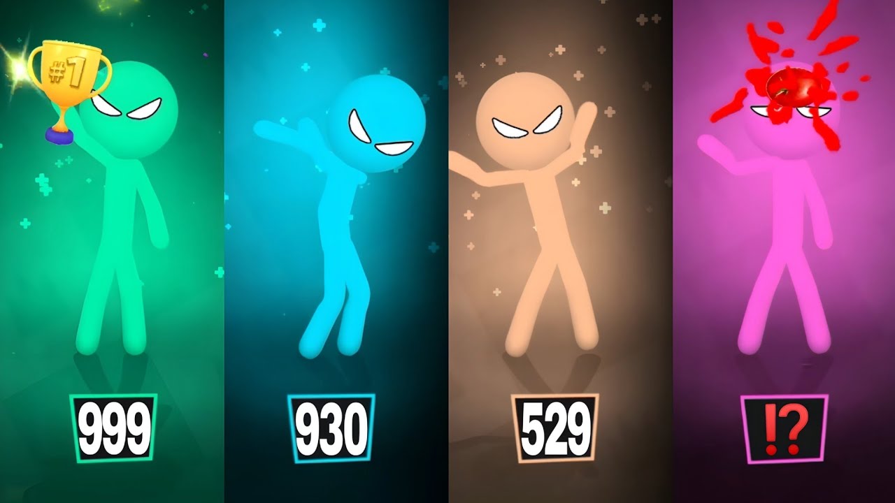 Stickman Party - Tournament Mode 1 23 4 Players Random - MiniGames Gameplay - New Update