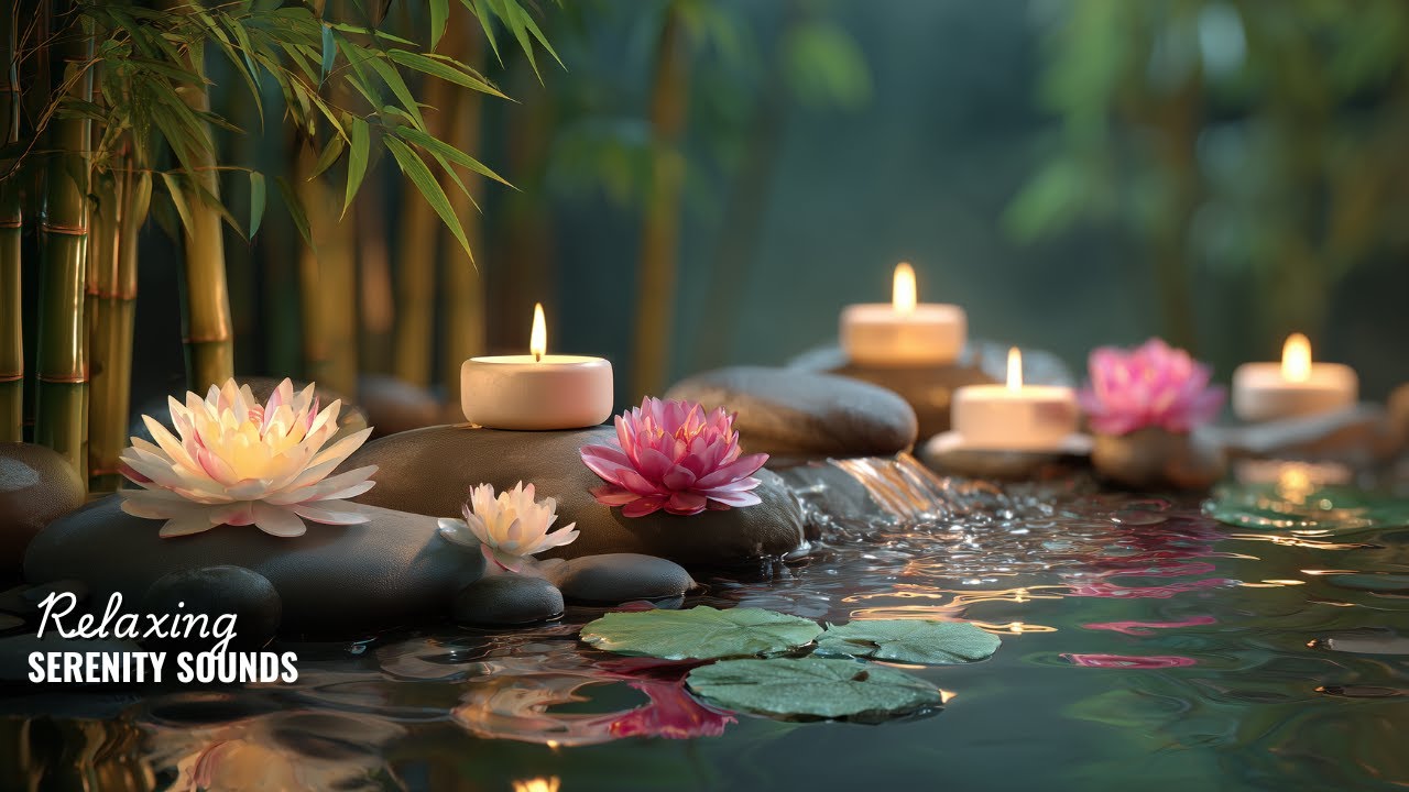 Gentle Harmony 🌺 Relaxing Spa Music with Flowing Water Ambience