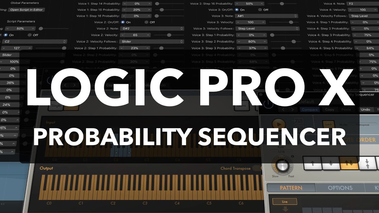 Logic Pro X - Drum Probability Sequencer (SCRIPTER)