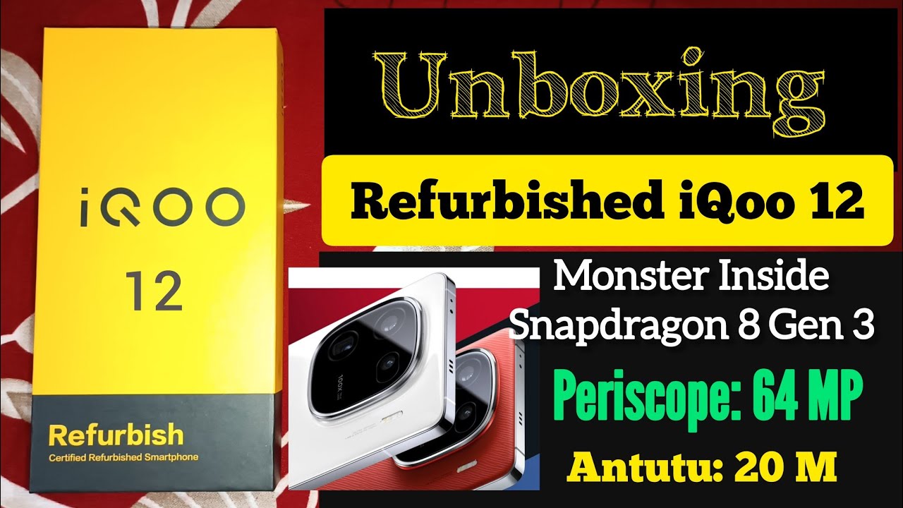 Unboxing of Refurbished iQoo 12 Mobile 🔥🔥 purchased from iQoo official website