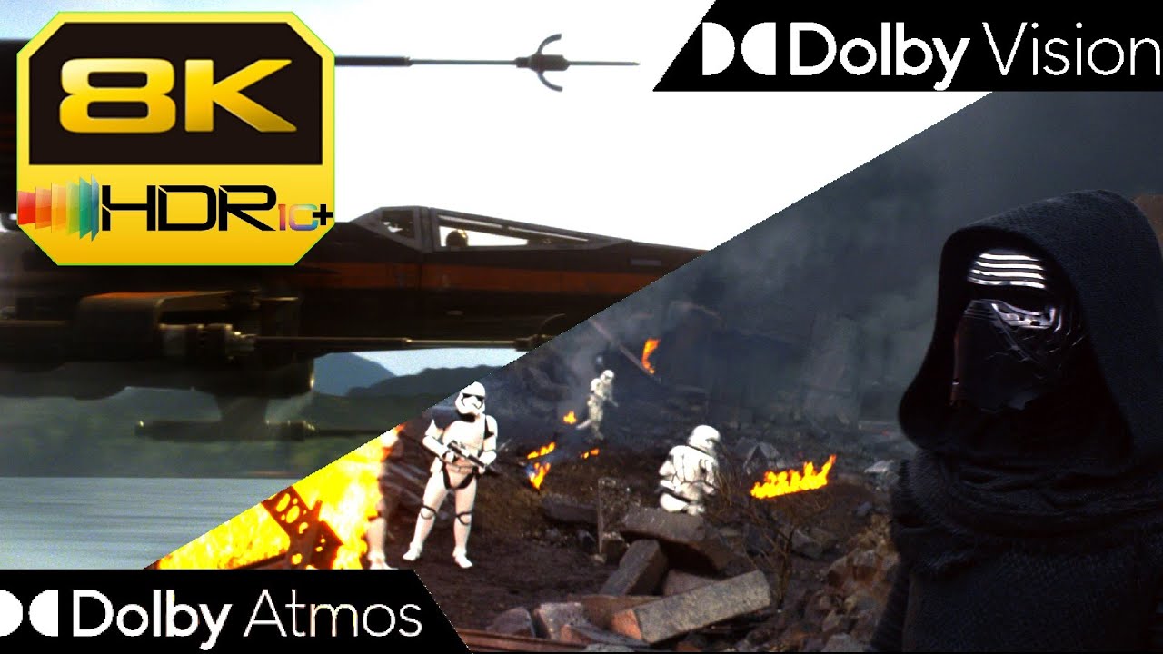 [8K HDR10+] Battle of Takodana & The Resistance Entrance - The Force Awakens (2015) | Vision &bull; Atmos