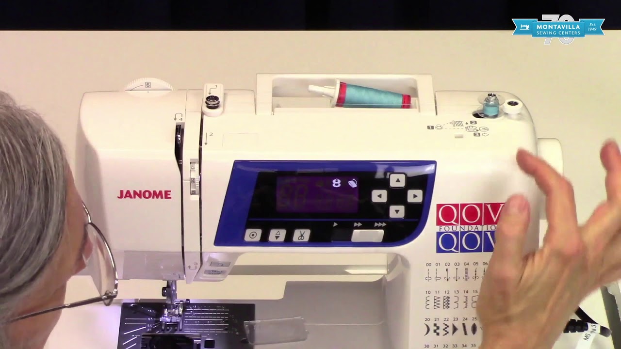 Как заправить нитку в швейную машину Janome 3160 - Montavilla Sewing