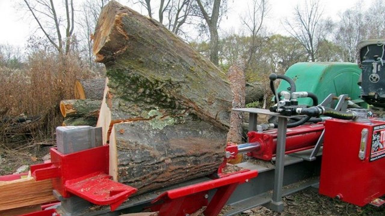 10 Perfect Homemade Log Splitter Wood Processing, Dangerous Fast Firewood Cutting Chainsaw Machines
