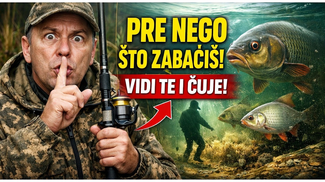 RIBOLOVCI, SVE RADITE POGREŠNO! Riba vas vidi i čuje i pre zabačaja.