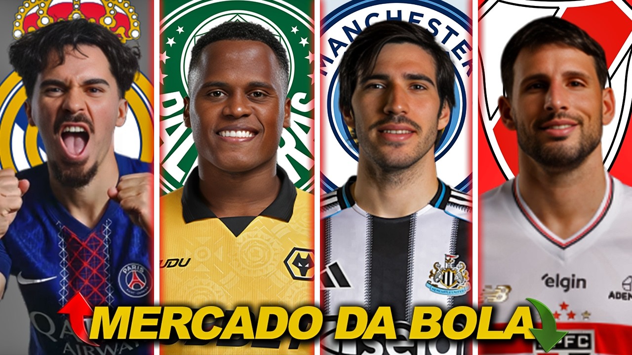 Palmeiras faz oferta por Jhon Arias, Vitinha é prioridade do Real Madrid e mais! | MERCADO DA BOLA