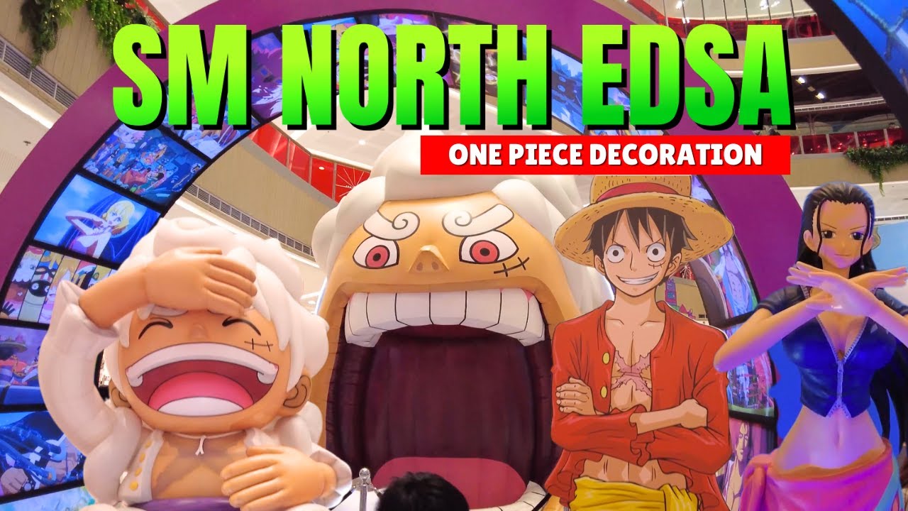 [4K] MASSIVE GEAR 5 LUFFY SPOTTED in SM North EDSA! One Piece Adventures Exhibit 🇵🇭💥