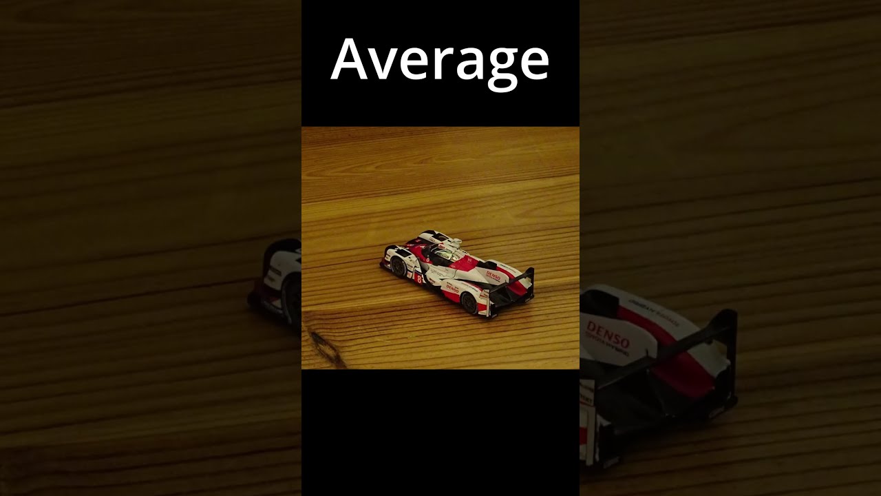 Different levels in stop motion ! Wath is the best ? #24hlemans #stopmotion #racecar