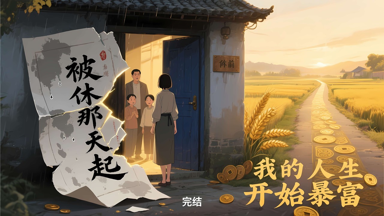 【被休那天起，我的人生开始暴富】完結，她穿成人人喊打的下堂妇，原主吸血事迹罄竹难书。她索性重写剧本，拉着娘家搞合作、赚银子、分红利。很快全村奔小康，连废狗都吃肉，而前夫一家，日子过得不如狗。