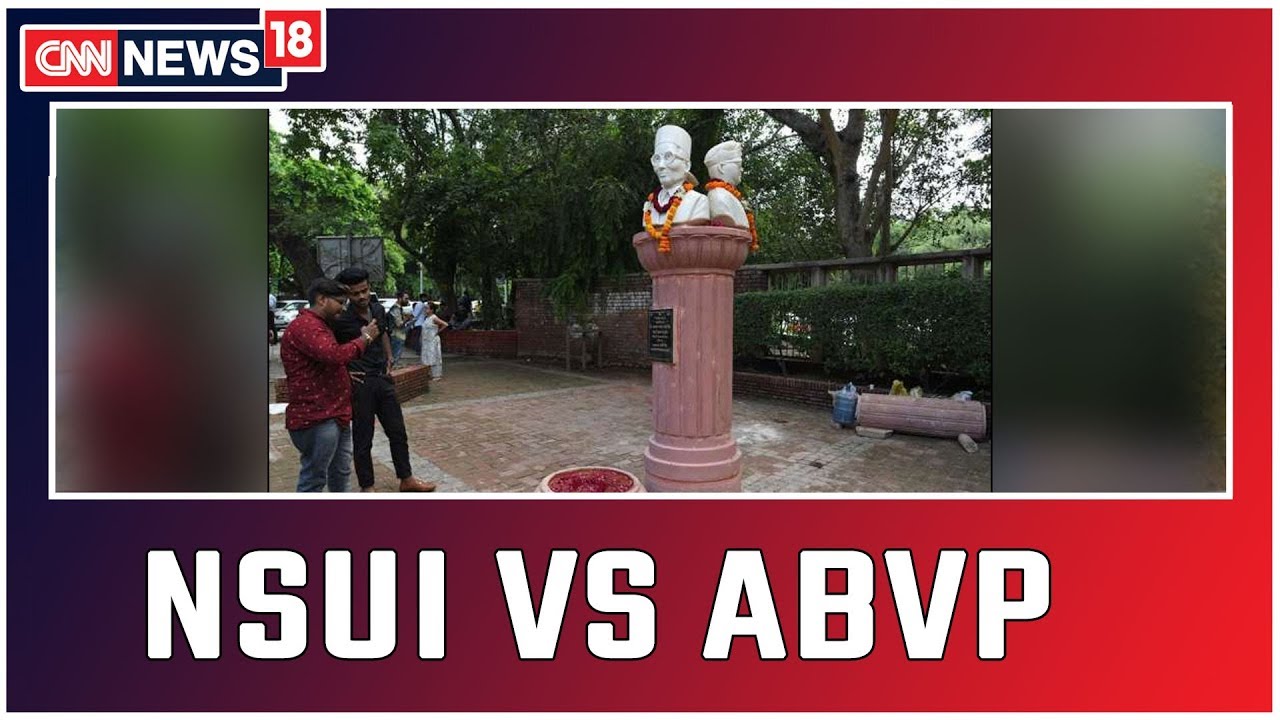 'NSUI Members' Blacken Savarkar's Bust Over ABVP's Attempt to 'Equate' Him With Bhagat Singh, Netaji