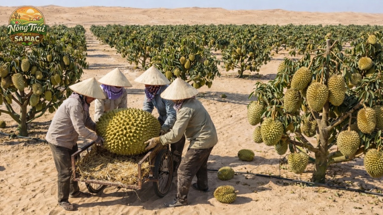 Họ Trồng Sầu Riêng Ở Sa Mạc Sahara - Kết Quả Khiến Cả Thế Giới Kinh Ngạc.