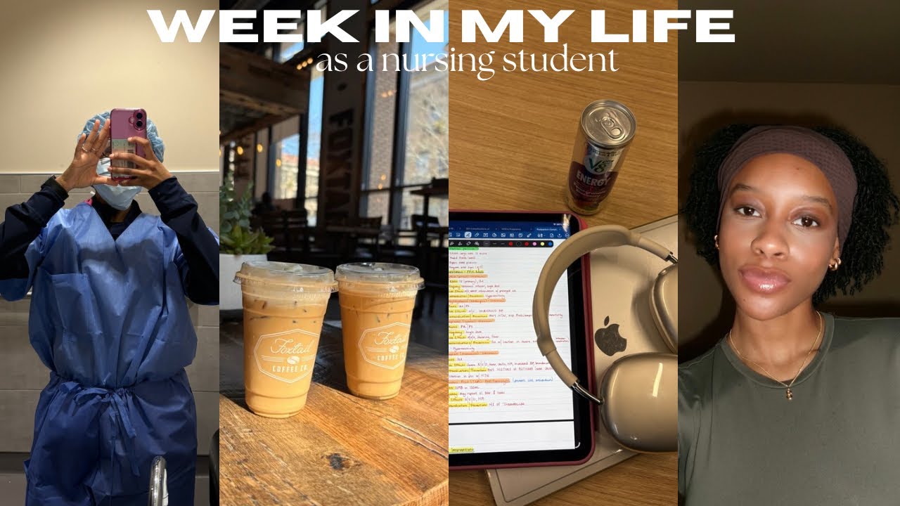 Nursing School Vlog | early mornings, L&D clinical, Barry’s, exams, spring break wya?