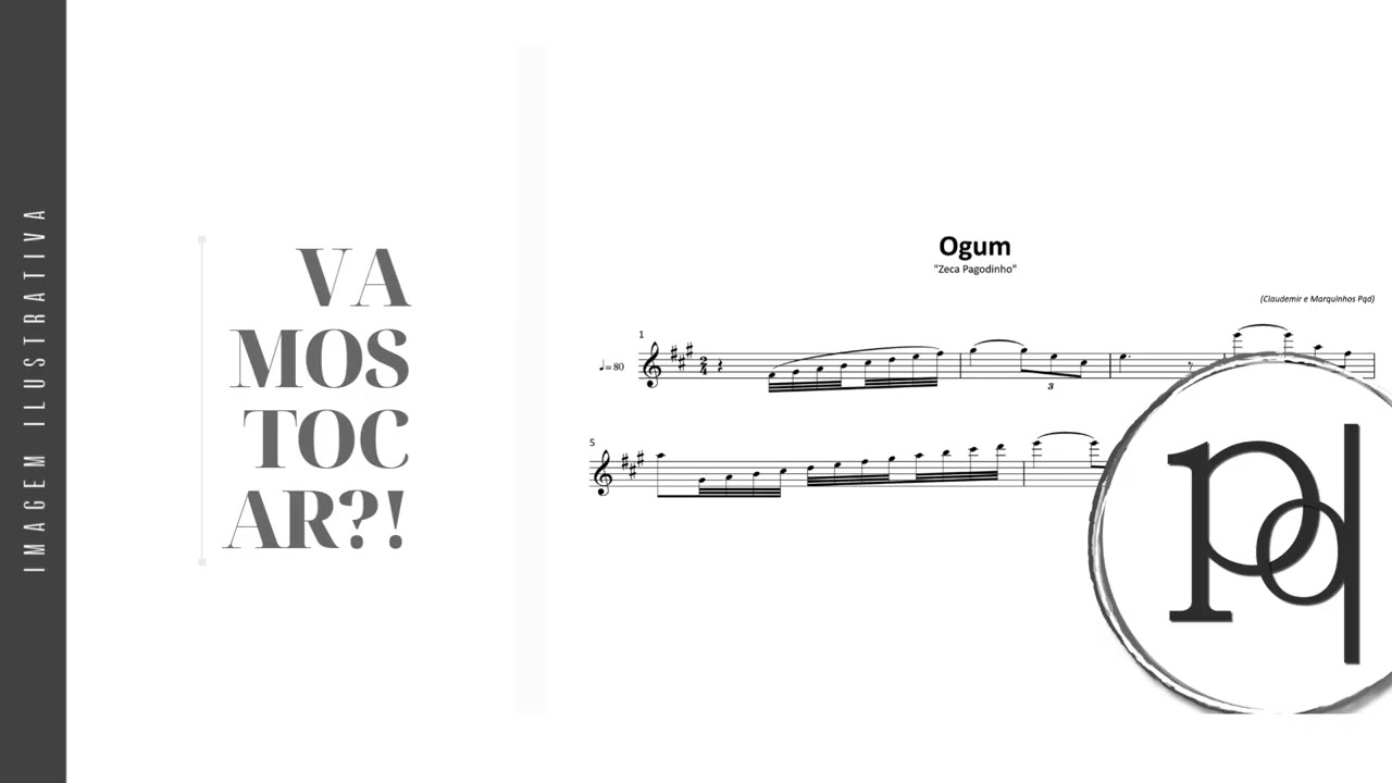 Ogum ♪ Zeca Pagodinho | Partitura