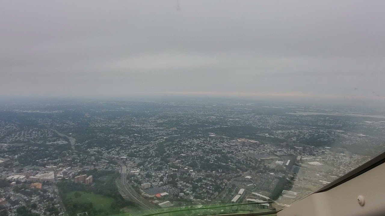 Bombardier Challenger 350 Jet, IMC arrival, Teterboro, NJ (KTEB) RUNWAY 6 (LPS) 5 minutes in clouds.