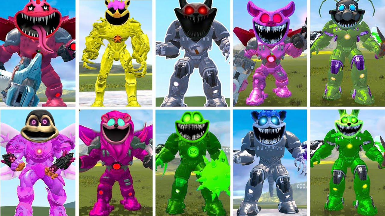 ALL MECHATITAN SMILING CRITTERS FAMILY POPPY PLAYTIME CHAPTER 3 In Garry's Mod!